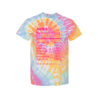 Load image into Gallery viewer, Aries Nutrition Label - Tie-Dyed T-Shirt
