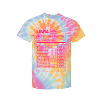 Load image into Gallery viewer, Libra Nutrition Label - Tie-Dyed T-Shirt
