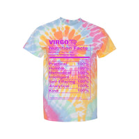 Load image into Gallery viewer, Virgo Nutrition Label - Tie-Dyed T-Shirt
