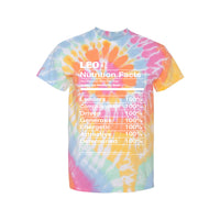 Load image into Gallery viewer, Leo Nutrition Label - Tie-Dyed T-Shirt
