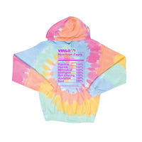 Load image into Gallery viewer, Virgo Nutrition Label - Tie-Dyed Hoodie
