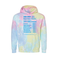 Load image into Gallery viewer, Aquarius Nutrition Label - Tie-Dyed Hoodie
