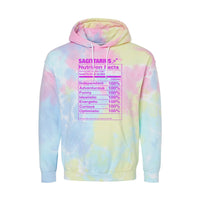 Load image into Gallery viewer, Sagittarius Nutrition Label - Tie-Dyed Hoodie
